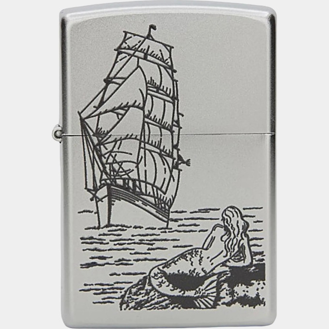 Zippo 205 Mermaid — зажигалка с принтом «Русалка»